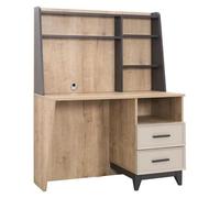 Bureau Bureau informatique Marron Meubles de chambre d'enfant Table bois Étagères