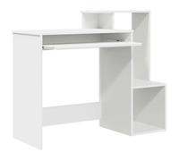 Bureau BURKE, Blanc Table à écrire - 1 PERSONNE - avec tiroir - Blanc 106x41x88.5 cm - Bois d'ingénierie BB984