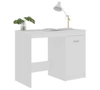 Bureau BURKE, Blanc Table à écrire - 1 PERSONNE - Blanc 100x50x76 cm - Bois d'ingénierie BB409