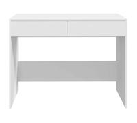 Bureau BURKE, Blanc Table à écrire - 1 PERSONNE - Blanc 101x50x76,5 cm - Aggloméré BB428