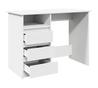 Bureau BURKE, Blanc Table à écrire - 1 PERSONNE - blanc 102x50x75 cm - bois d'ingénierie BB775