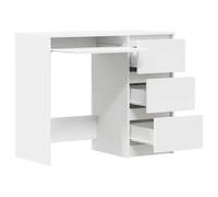 Bureau BURKE, Blanc Table à écrire - 1 PERSONNE - Blanc 90x45x76 cm - Bois d’ingénierie BB404