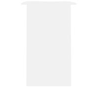Bureau BURKE, Blanc Table à écrire - 1 PERSONNE - Blanc 90x50x74 cm - Bois d'ingénierie BB390