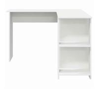 Bureau BURKE, Blanc Table à écrire d'angle - 1 PERSONNE - Blanc 140x113,5x75 cm - Bois d'ingénierie BB1064
