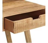 Bureau BURKE, Brun Table à écrire - 1 PERSONNE - 100x45x90 cm - Bois de manguier brut solide BB129