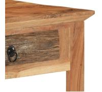 Bureau BURKE, Brun Table à écrire - 1 PERSONNE - 110x50x75 cm - Bois de récupération massif BB117