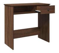 Bureau BURKE, Brun Table à écrire - 1 PERSONNE - chêne marron 80x40x75 cm - bois d'ingénierie BB789