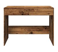 Bureau BURKE, Brun Table à écrire - 1 PERSONNE - vieux bois 101x50x76,5 cm - bois d'ingénierie BB682