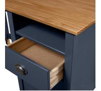 Bureau BURKE, Gris Table à écrire - 1 PERSONNE - Hill Gris 150x50x74 cm - Bois de pin solide BB86