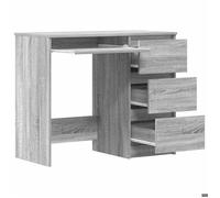 Bureau BURKE, Gris Table à écrire - 1 PERSONNE - Sonoma gris 90x45x76 cm - Bois d'ingénierie BB485