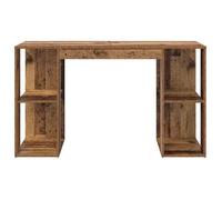 Bureau BURKE, Marron Table à écrire - 1 PERSONNE - Bois Ancien 130x50.5x75 cm - Bois d'ingénierie BB1022