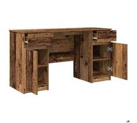 Bureau BURKE, Marron Table à écrire - 1 PERSONNE - Bois ancien 140x49x76 cm - Bois d'ingénierie BB248