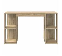 Bureau BURKE, Marron Table à écrire - 1 PERSONNE - Chêne Sonoma 130x50.5x75 cm - Bois d'ingénierie BB1018