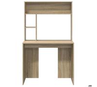 Bureau BURKE, Marron Table à écrire - 1 PERSONNE - Chêne Sonoma 91x50x149 cm - Bois d'ingénierie BB834