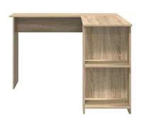Bureau BURKE, Marron Table à écrire d'angle - 1 PERSONNE - avec étagère - Chêne Sonoma 140x113,5x75 cm - BB1066