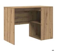 Bureau BURKE, Marron Table à écrire d'angle - 1 PERSONNE - avec tiroir - chêne artisanal 102x50x75 cm - BB292
