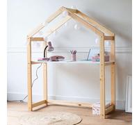 Happy Garden Bureau cabane évolutif pour enfant Martin en bois, style scandinave, Blanc