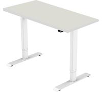 Bureau celexon ECO eAdjust-71121 réglable en hauteur électriquement - blanc, avec plateau 125 x 75 cm - pour un réglage ergonomique de la hauteur au quotidien