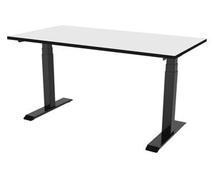 Bureau celexon PRO eAdjust-58123 réglable en hauteur électriquement - blanc, avec plateau 150 x 75 cm