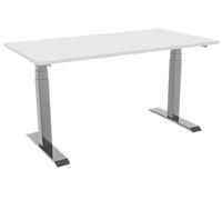 Bureau celexon PRO eAdjust-58123 réglable en hauteur électriquement - gris, avec plateau 150 x 75 cm