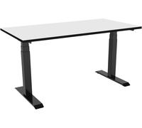 Bureau celexon PRO eAdjust-58123 réglable en hauteur électriquement - noir, avec plateau HPL 150 x 75 cm
