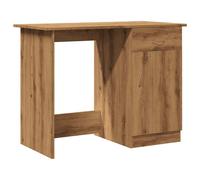 Bureau chêne artisanal 100x50x76 cm bois d'ingénierie
