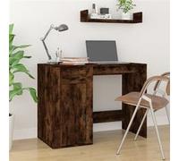 VIDAXL Bureau Chêne Fumé