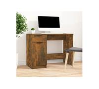 vidaXL Bureau Chêne fumé 100x50x75 cm Bois d'ingénierie Marron