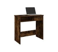 Bureau chêne fumé 80x40x75 cm bois d ingénierie Marron G