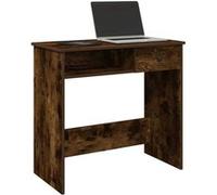 vidaXL Bureau chêne fumé 80 x 40 x 75 cm bois d'ingénierie Marron