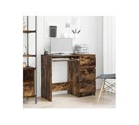 vidaXL Bureau Chêne fumé 90×45×76 cm Bois d'ingénierie