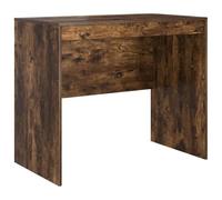 Bureau Chêne fumé 90x50x76 cm Bureau d'écriture compact pour Bureau | Bois d'ingénierie, surface résistante à l'usure, montage facile, nettoyage par chiffon humide, taille compacte