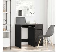 vidaXL Bureau Chêne noir 86x49x76 cm Bois d'ingénierie