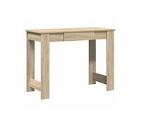 vidaXL – Bureau chêne sonoma 100x45x75 cm, bois d'ingénierie avec rangement