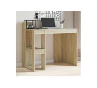 Bureau chêne sonoma 103,5x56,5x94 cm bois d ingénierie
