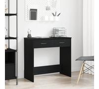 vidaXL Bureau Noir chêne avec tiroir, Bois d'ingénierie, 80×40×75 cm