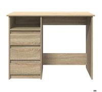 Bureau chêne sonoma - GKK - 102x50x75 cm - bois d'ingénierie - multi-rangements - Desgin moderne @508