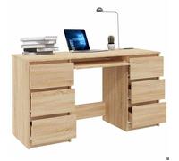 Bureau - CLOUD - chêne sonoma - 140x50x77 cm - boi - MODERNE Bureau - chêne sonoma - 140x50x77 cm Bois d'ingénierie 61348