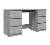 Bureau - CLOUD - Sonoma gris - 140x50x77 cm - bois d'ingénierie LL146979