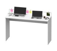Bureau coloris Blanc - Hauteur 89 x Longueur 131.5 x Profondeur 45 cm