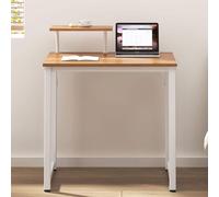 Bureau compact en chêne - 80 x 40 x 75 cm - Meuble de bureau moderne pour l'écriture
