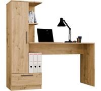 Bureau COSMO avec rangement – Moderne, fonctionnel et peu encombrant | Couleur : chêne artisanal