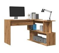 vidaXL Bureau d'angle chêne artisanal – Bois d'ingénierie 200,5 x 50 x 76 cm
