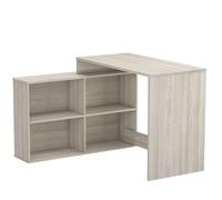 DEMEYERE Bureau d'angle contemporain décor chene Shannon - L 112 cm - NAGANO
