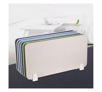 Bureau d'accueil, comptoir de vente, caisse, table de bureau avec tiroirs, panneau de séparation beige de 80 cm pour réduire le bruit et les distractions visuelles, idéal pour les étudiants,