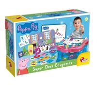 Lisciani Bureau d'activités Peppa Pig Super Desk – 10 jeux éducatifs – Multicolore