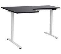 Bureau d'Angle à Gauche Réglable Electriquement Moderne en Forme de L 160 x