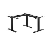 Bureau d'angle ajustable en hauteur électrique - assis ou debout - jusqu'à 118 cm de hauteur - 150 kg - Noir | Fromm & Starck