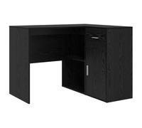 Bureau d'angle avec Tiroir, Chêne Noir, 102 x 88 x 75 cm, Bois d'Ingénierie | Étagères intégrées, rangement optimisé, style contemporain, entretien facile, usage domestique et professionnel