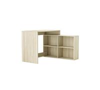 Bureau d'angle en panneau de particules, chêne shannon - 111,9 x 76,7 x 100,7 cm --